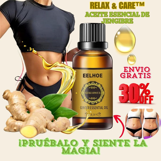 🧴 Aceite Esencial de Jengibre - Relax & Care™ 🌿✨