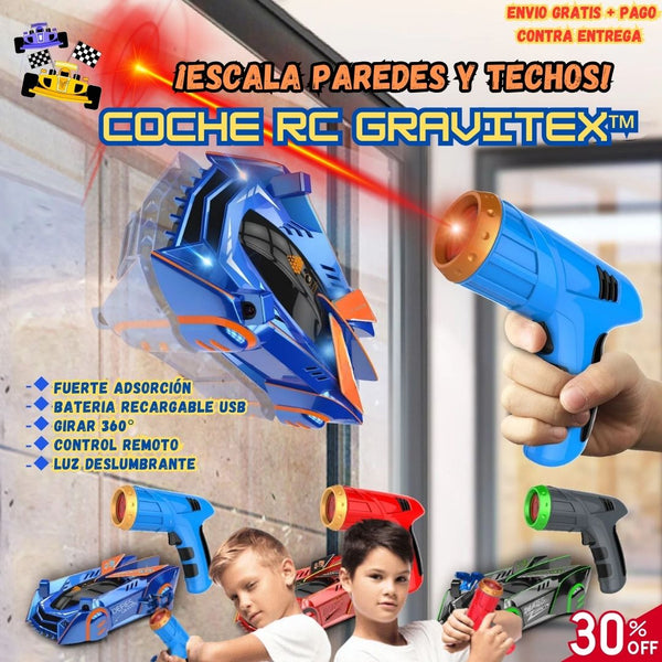 Coche RC Gravitex™ - ¡Escala Paredes y Techos! 🚗✨