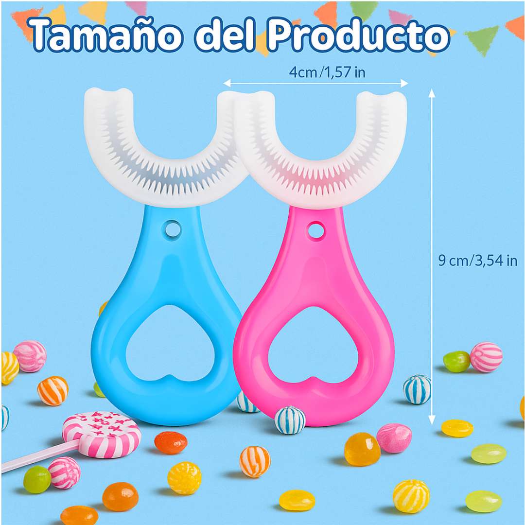 Cepillo Dental de Silicona para Bebés – Encías Protegidas 🍼