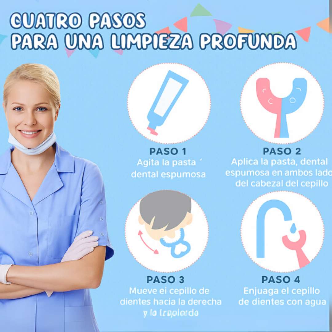 Cepillo Dental de Silicona para Bebés – Encías Protegidas 🍼