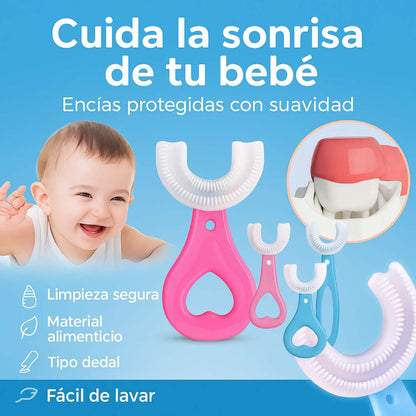 Cepillo Dental de Silicona para Bebés – Encías Protegidas 🍼