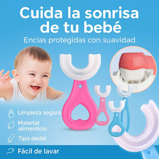 Cepillo Dental de Silicona para Bebés – Encías Protegidas 🍼